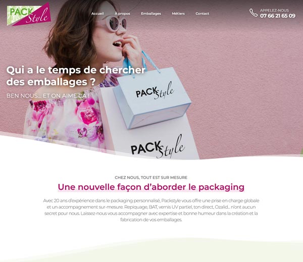 Site d'Emballages personnaliss : sac, bote et accessoire personnalis