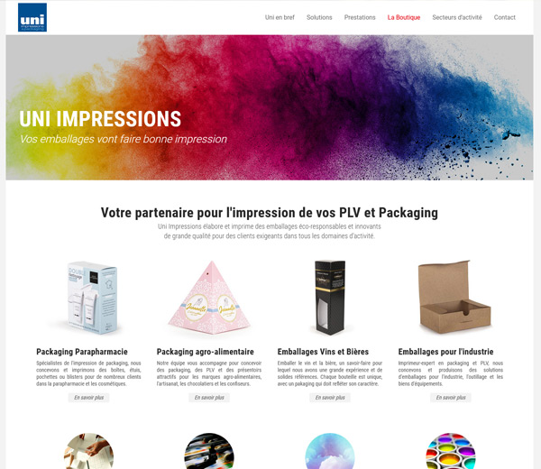 UNI Impression & Packaging - Conception d'emballages et packaging innovants