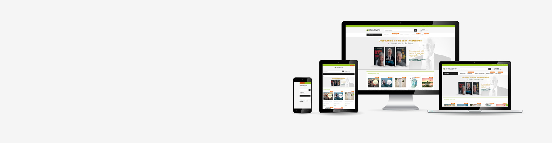 Site internet multi-crans compatible tablette et smartphone